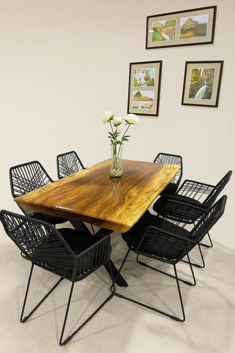 Comedor Parota Hexagonal