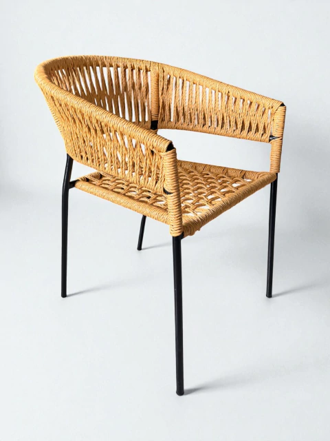 Silla Media Luna - Estilo Rattan